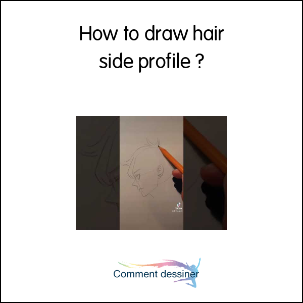 How to draw hair side profile